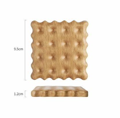 Dessous de verre Biscuit en bois