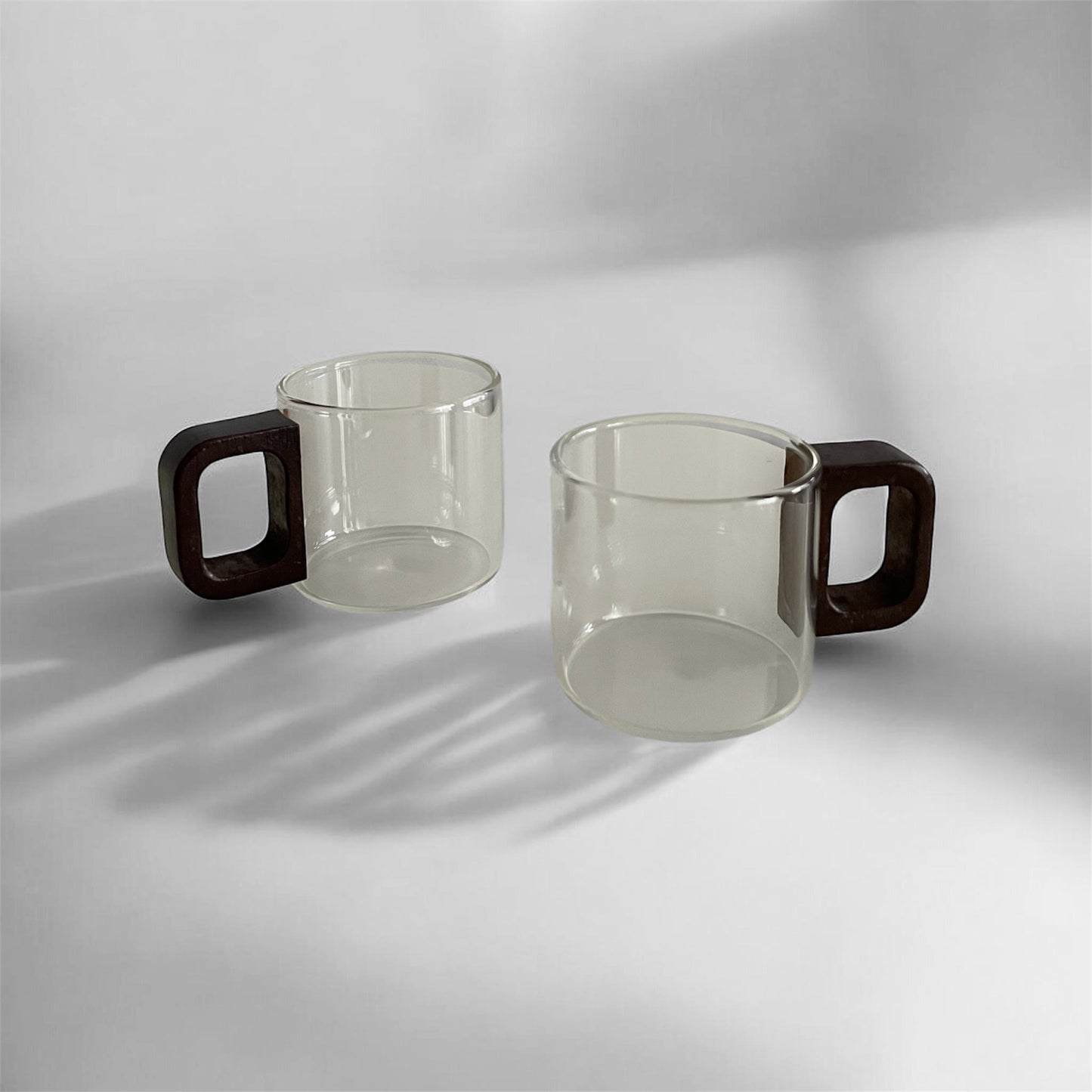 Tasse à espresso anse bois