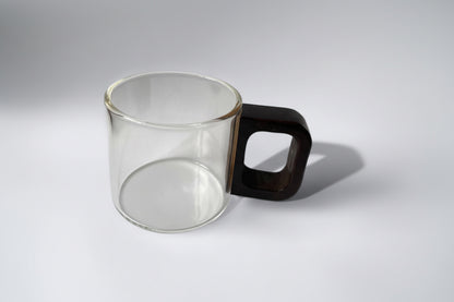 Tasse à espresso anse bois